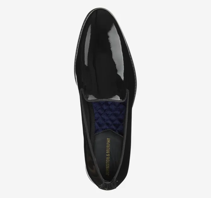 Johnston and Murphy Gavney SlipOn Black Patent Men SlipOns Johnston and Murphy Gavney SlipOn Black Patent Men SlipOns