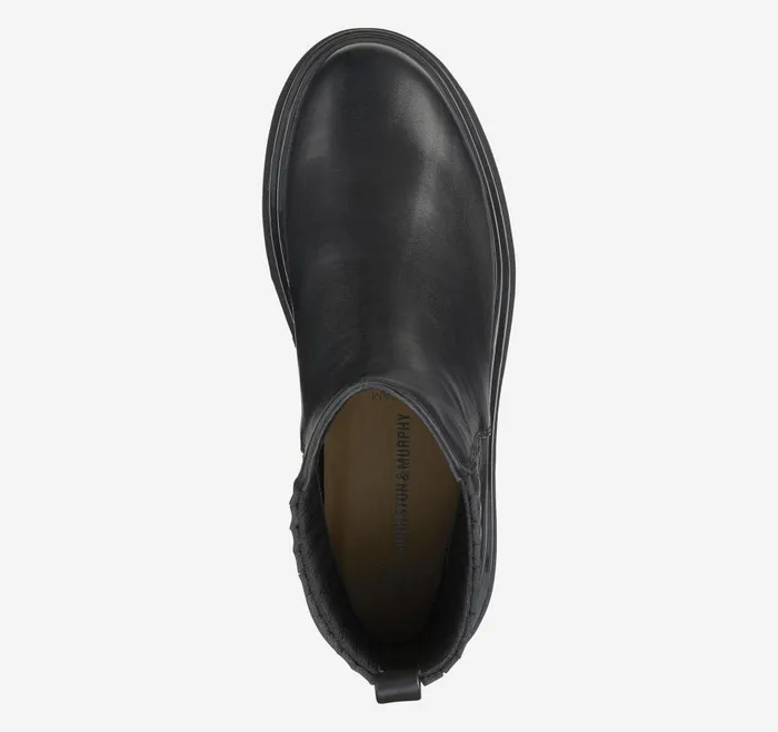 Johnston and Murphy Gianna Gore Boot Black Full Grain Women Boots and Booties Johnston and Murphy Gianna Gore Boot Black Full Grain Women Boots and Booties
