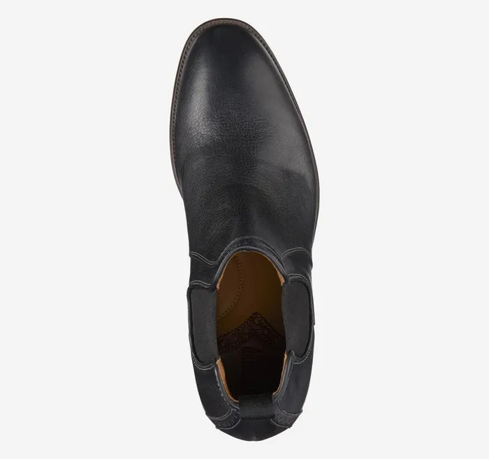 Johnston and Murphy Henrick Chelsea Boot Black Full Grain Men Boots Johnston and Murphy Henrick Chelsea Boot Black Full Grain Men Boots