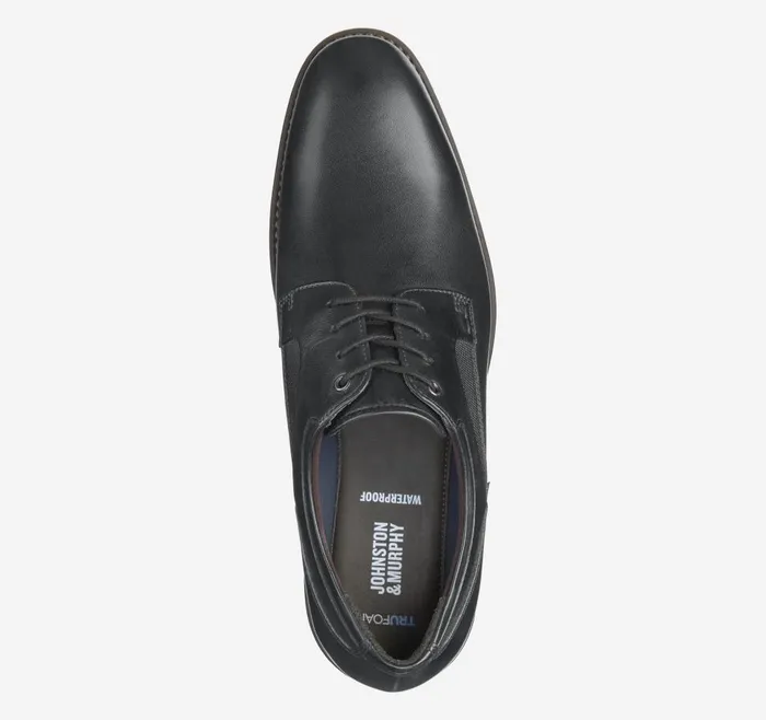Johnston and Murphy Holcomb Plain Toe Black Waterproof Full Grain Men LaceUps Johnston and Murphy Holcomb Plain Toe Black Waterproof Full Grain Men LaceUps