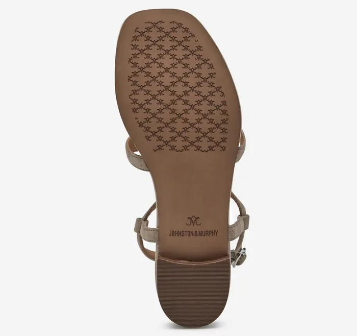 Johnston and Murphy Lilly Tassel Thong Taupe Multi Kid Suede Women Sandals Johnston and Murphy Lilly Tassel Thong Taupe Multi Kid Suede Women Sandals