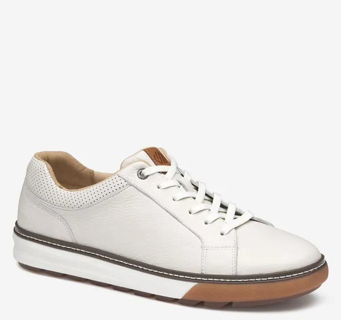 Johnston and Murphy McGuffey Lug LaceToToe White Waterproof Full Grain Men Sneakers Johnston and Murphy McGuffey Lug LaceToToe White Waterproof Full Grain Men Sneakers