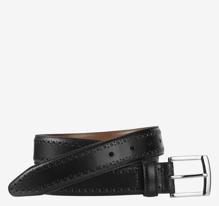 Johnston and Murphy PerfedEdge Belt Black Men Belts