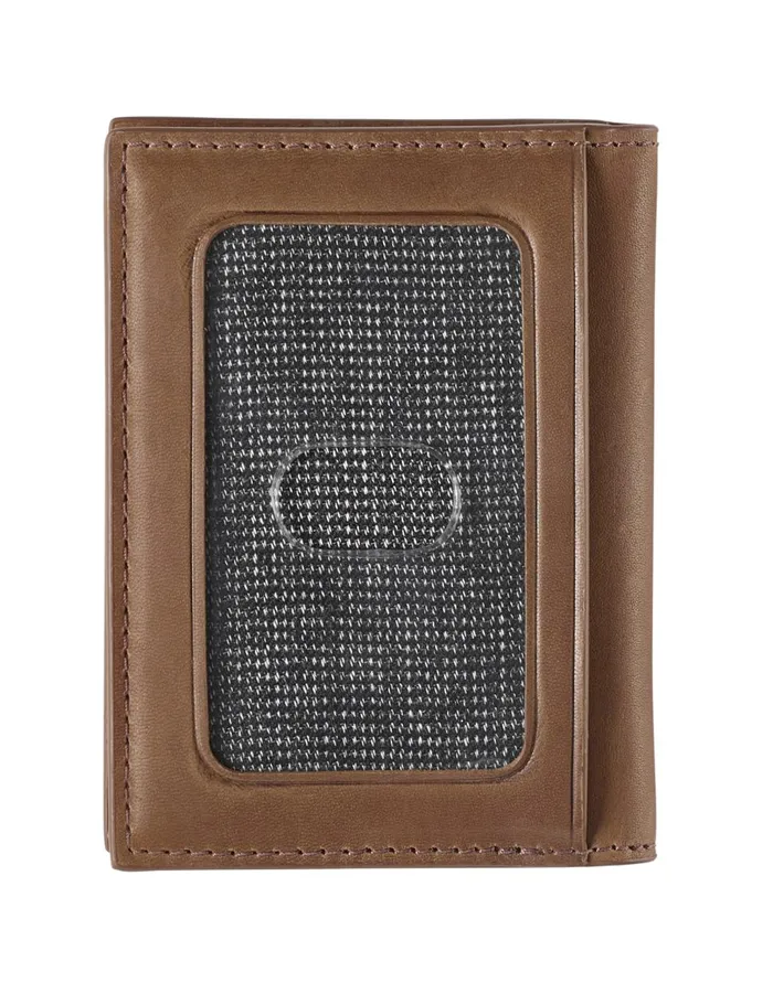 Johnston and Murphy Rhodes Bifold Card Case Tan Full Grain Men Wallets