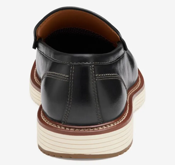 Johnston and Murphy Upton Venetian Black Full Grain Men SlipOns Johnston and Murphy Upton Venetian Black Full Grain Men SlipOns