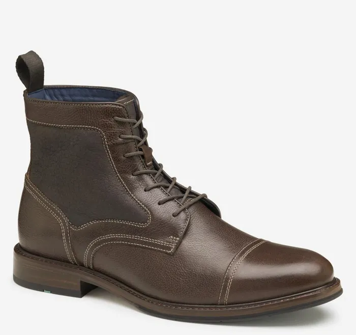 Johnston and Murphy XC Flex Raleigh Cap Toe Shearling Boot Mahogany Full Grainshearling Men Boots Johnston and Murphy XC Flex Raleigh Cap Toe Shearling Boot Mahogany Full Grainshearling Men Boots