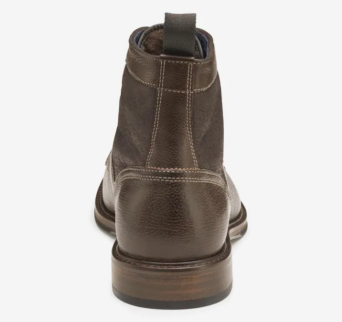 Johnston and Murphy XC Flex Raleigh Cap Toe Shearling Boot Mahogany Full Grainshearling Men Boots Johnston and Murphy XC Flex Raleigh Cap Toe Shearling Boot Mahogany Full Grainshearling Men Boots