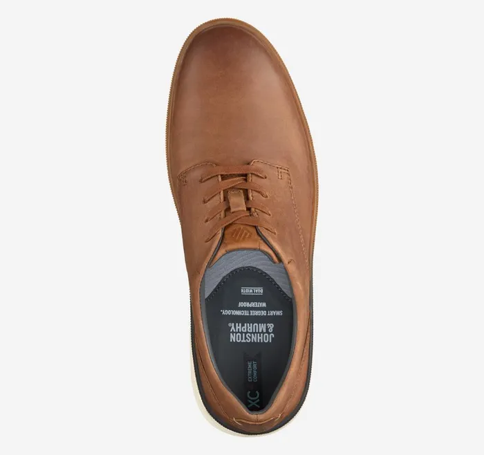 Johnston and Murphy XC4 Foust Plain Toe Tan Oiled Full Grain Men LaceUps Johnston and Murphy XC4 Foust Plain Toe Tan Oiled Full Grain Men LaceUps