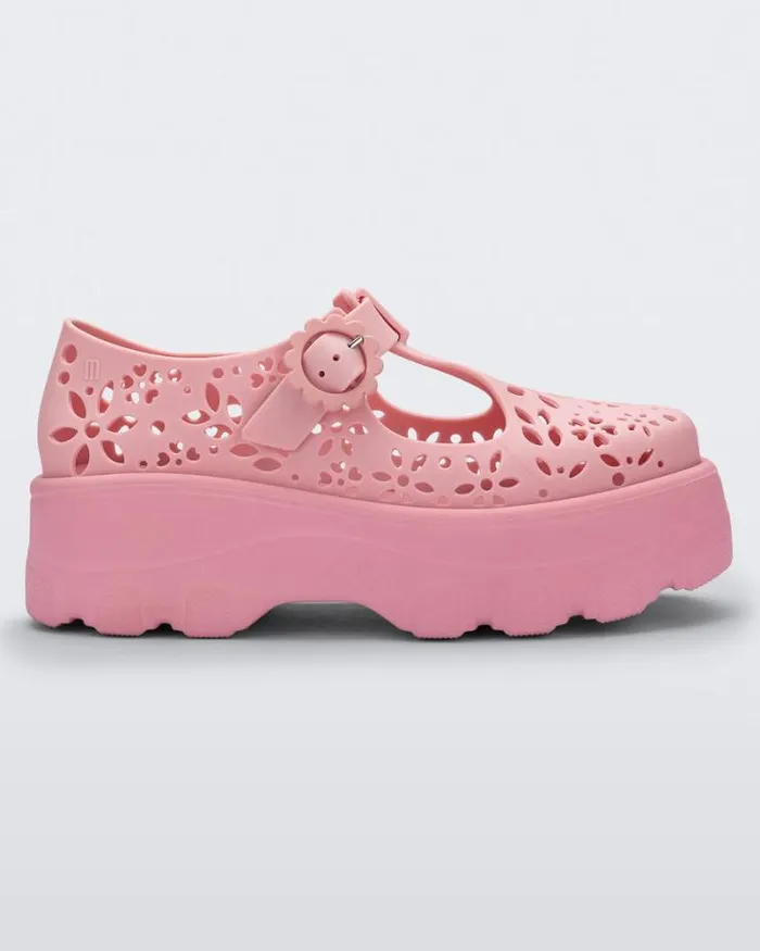 Kick Off Lace Pink Women Melissa Platforms