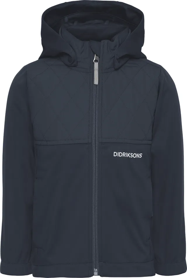 Kids Briska Jacket Navy Didriksons Softshell Jackets