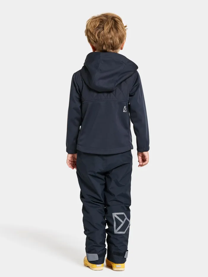 Kids Briska Jacket Navy Didriksons Softshell Jackets