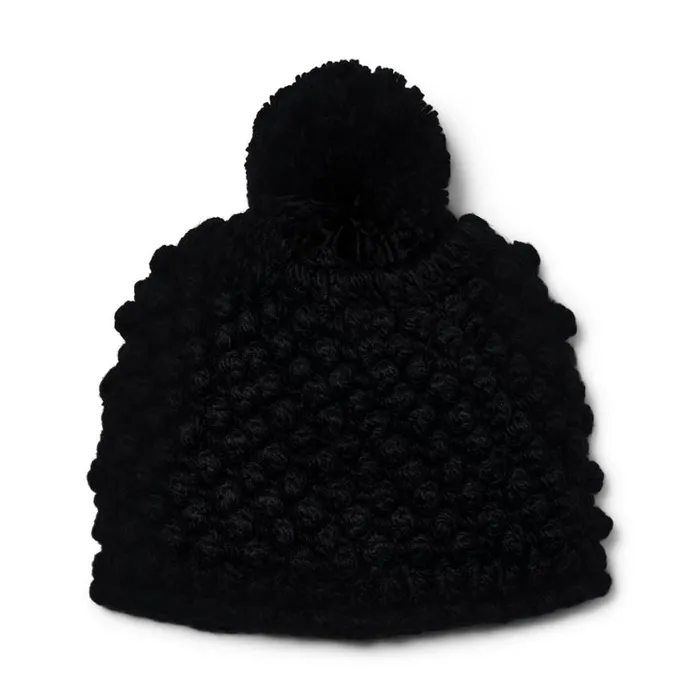 Kids Brrr Berry Pom Black Spyder Hats