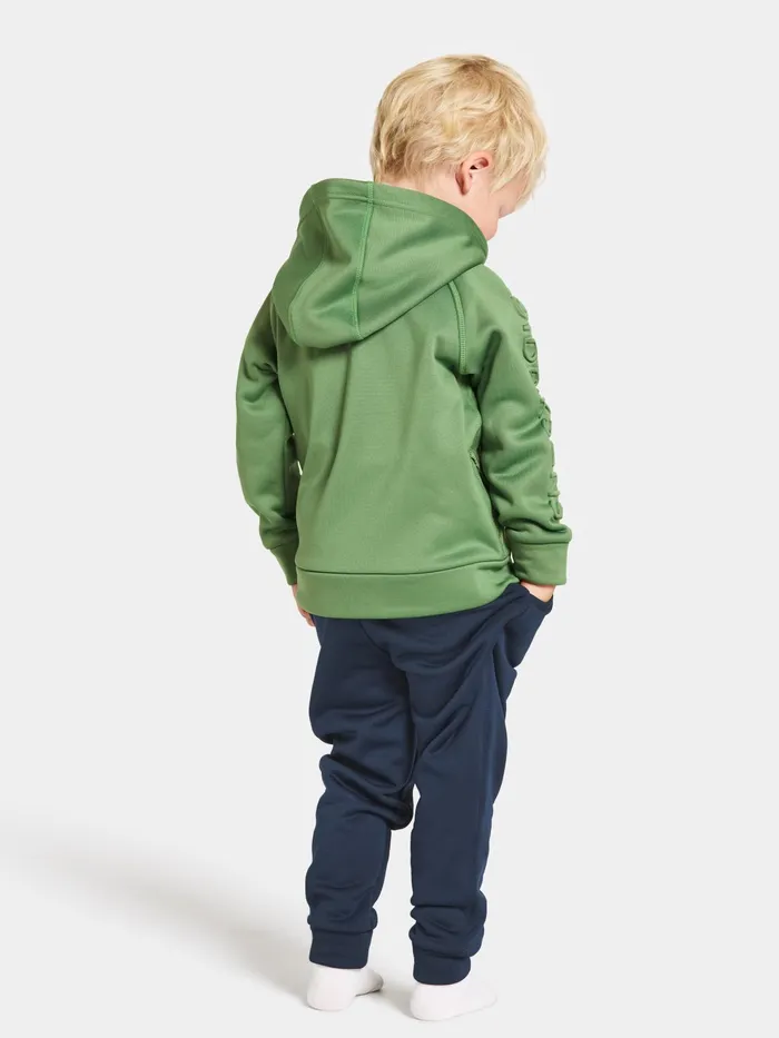 Kids Corin FullZip Algae Green Didriksons Softshell Jackets