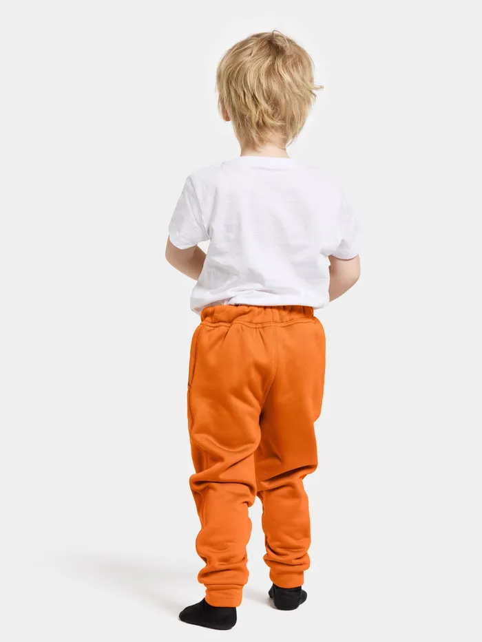Kids Corin Pants Orange Jam Didriksons Fleece Joggers