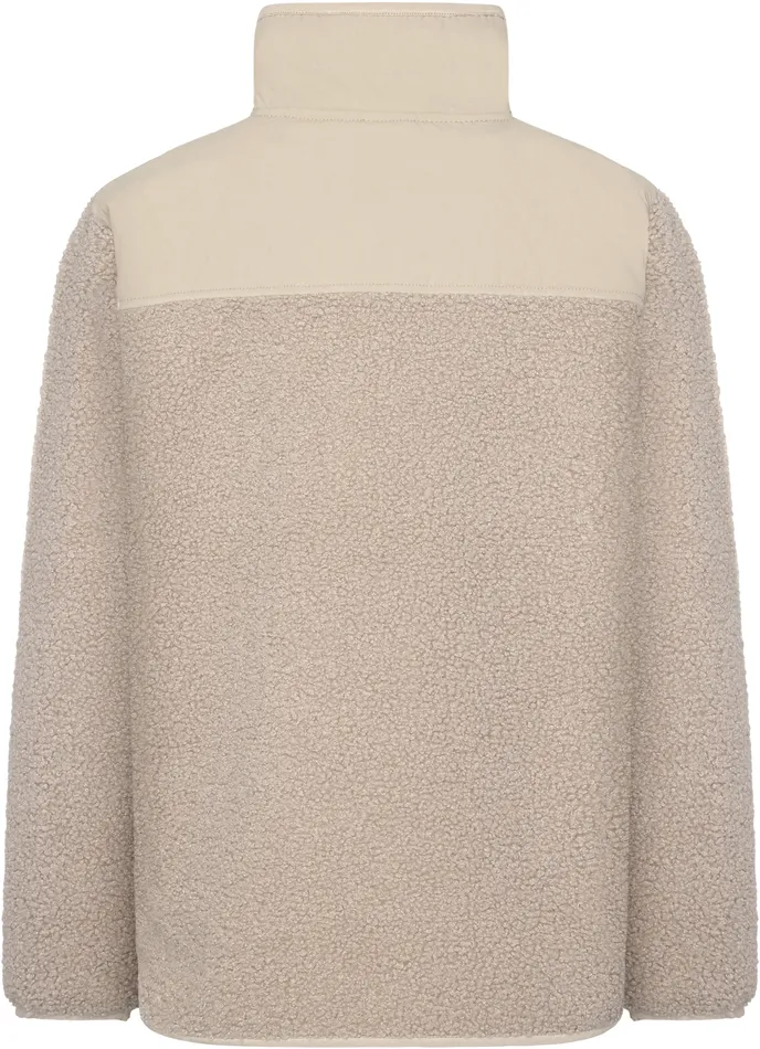 Kids Exa Half Zip Beach Beige Didriksons Fleece and Midlayers
