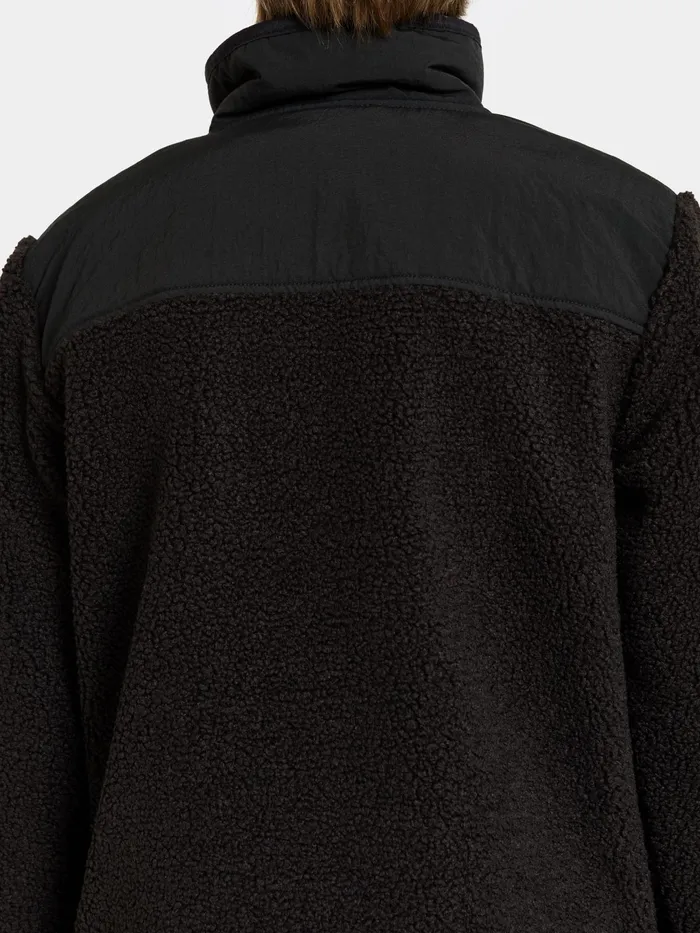Kids Exa Half Zip Black Didriksons Fleece and Midlayers
