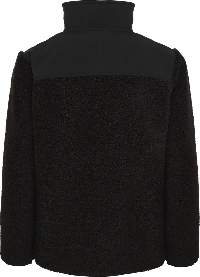 Kids Exa Half Zip Black Didriksons Fleece and Midlayers