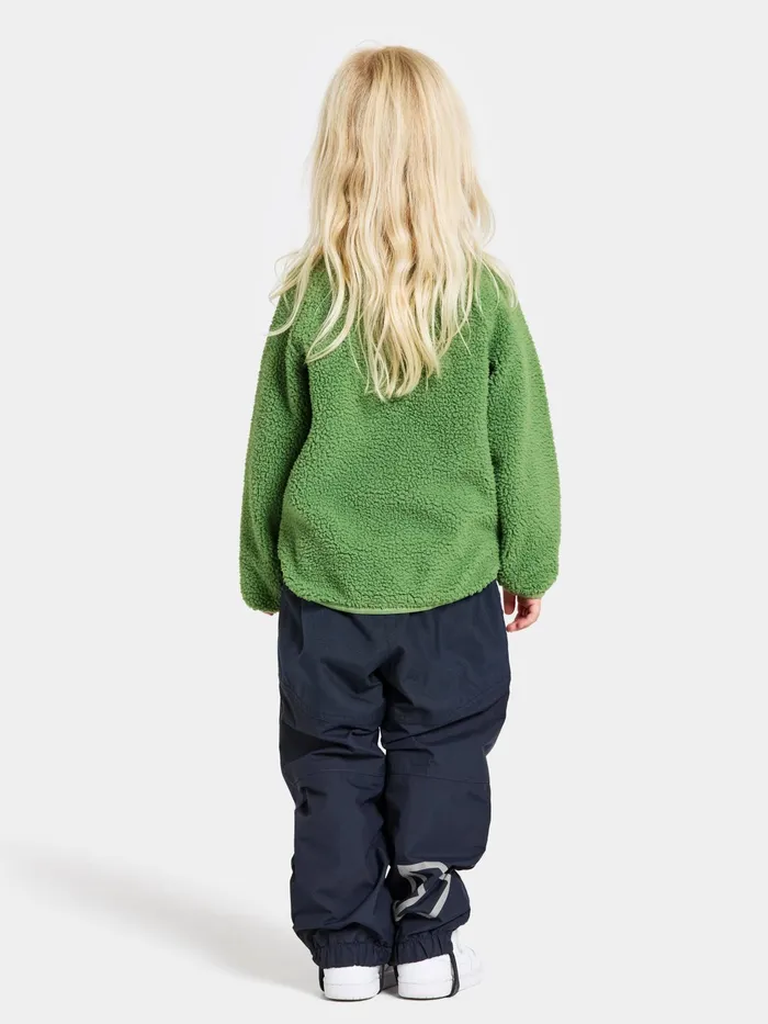 Kids Gibbs FullZip Algae Green Didriksons Fleece and Midlayers