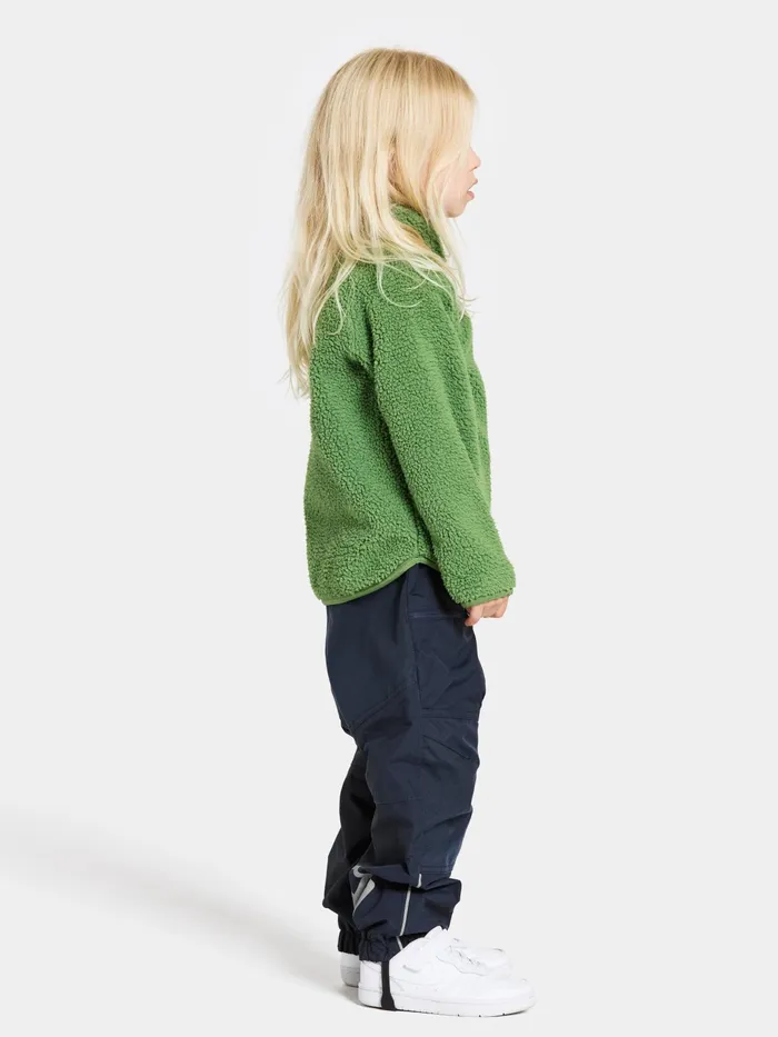 Kids Gibbs FullZip Algae Green Didriksons Fleece and Midlayers