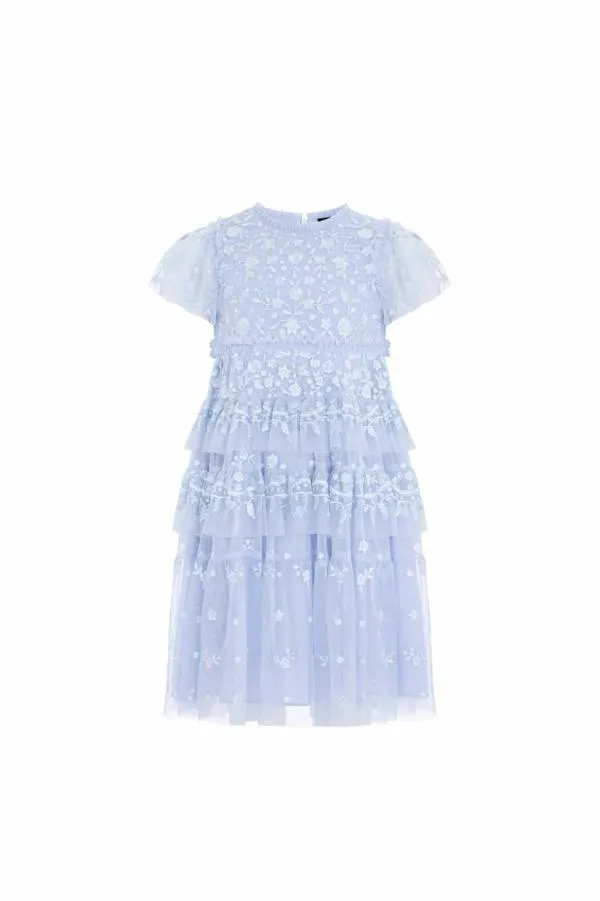 KIDS Needle and Thread Angelica Lace Kids Dress Blue KIDS Needle and Thread Angelica Lace Kids Dress Blue
