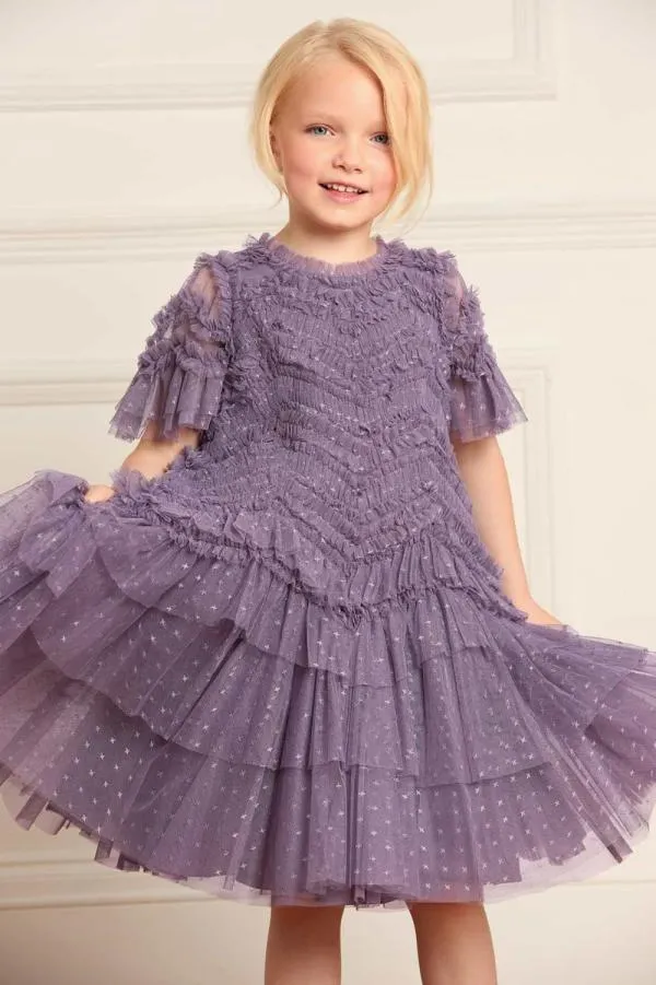 KIDS Needle and Thread Elia Kids Dress Purple KIDS Needle and Thread Elia Kids Dress Purple
