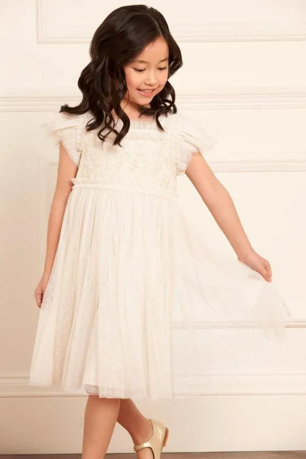 KIDS Needle and Thread Midsummer Lace Bodice Kids Dress Champagne