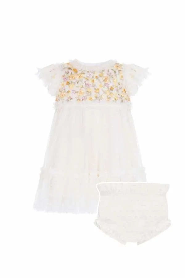 KIDS Needle and Thread Posy Bodice Baby Dress Champagne KIDS Needle and Thread Posy Bodice Baby Dress Champagne