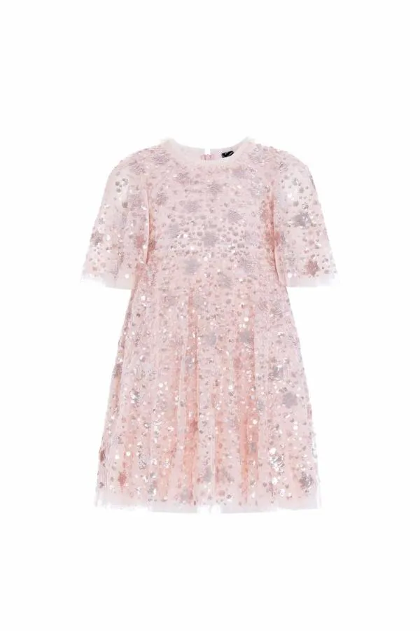 KIDS Needle and Thread Shooting Stars Kids Dress Pink KIDS Needle and Thread Shooting Stars Kids Dress Pink