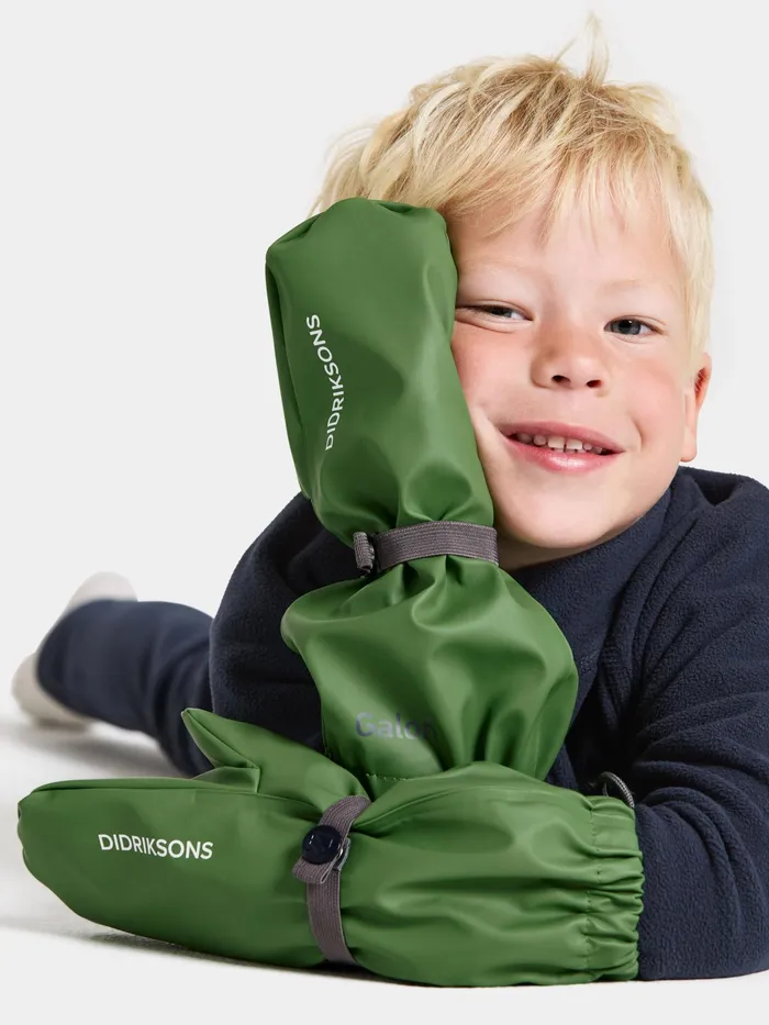 Kids Pileglove Kid039s Galon Algae Green Didriksons Gloves and Mittens