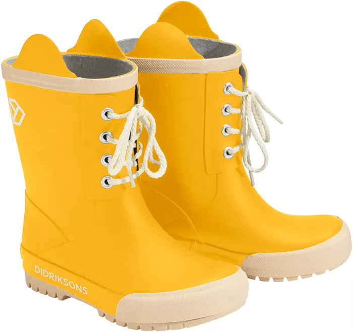 Kids Splashman Kid039s Boots Oat Yellow Didriksons Rubber Boots