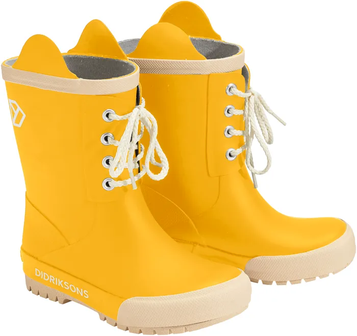 Kids Splashman Kid039s Boots Oat Yellow Didriksons Rubber Boots