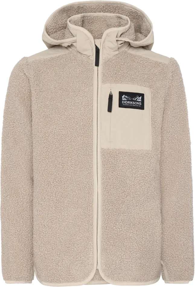 KidsYouth Exa FullZip Beach Beige Didriksons Sweaters and TShirts