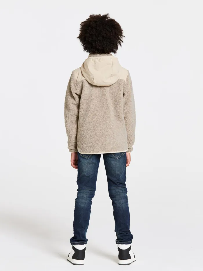 KidsYouth Exa FullZip Beach Beige Didriksons Sweaters and TShirts