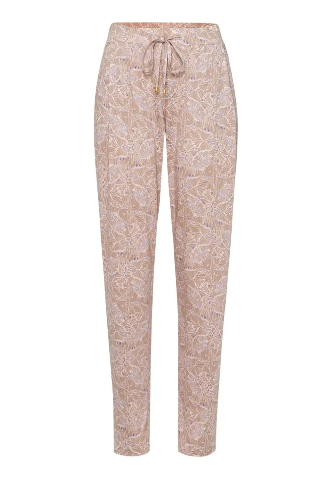 Knit Pants Print Abstract Butterflies Women HANRO Pajama Bottoms