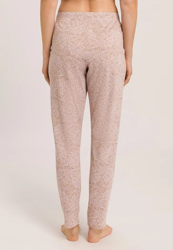 Knit Pants Print Abstract Butterflies Women HANRO Pajama Bottoms