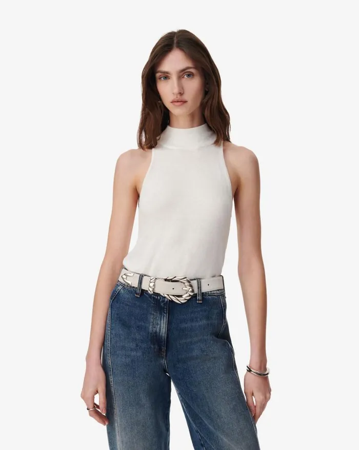 Knits Women IRO MAEWA HIGHNECK SLEEVELESS SWEATER