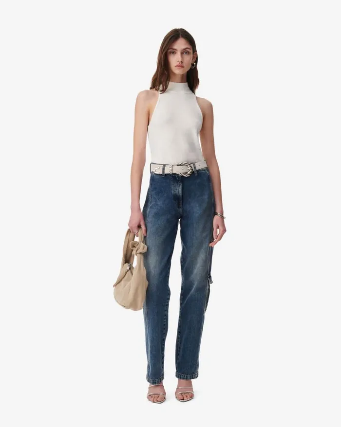 Knits Women IRO MAEWA HIGHNECK SLEEVELESS SWEATER