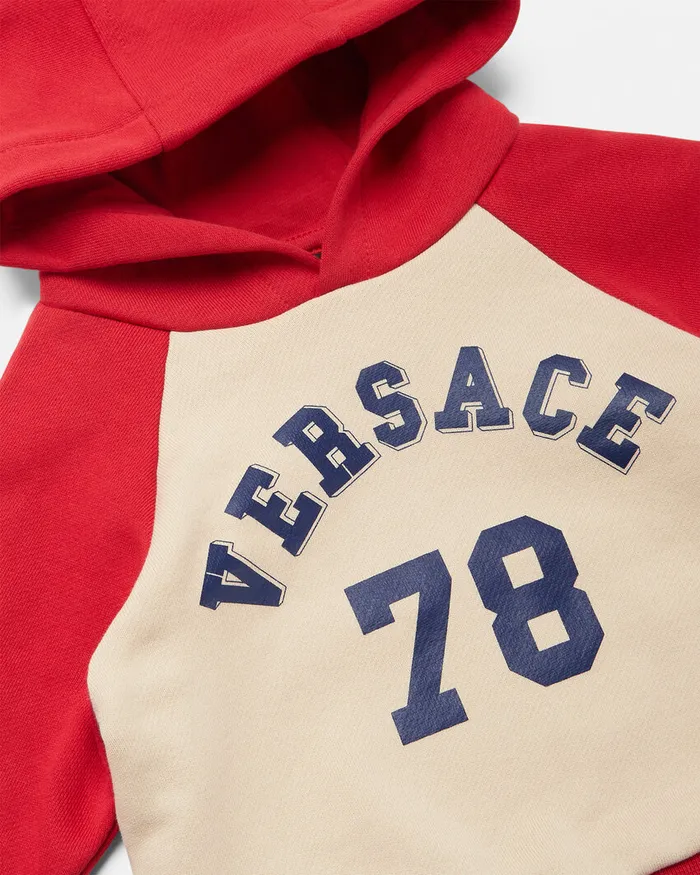 Knitwear and Sweatshirts Kids Versace Logo Baby Hoodie Red