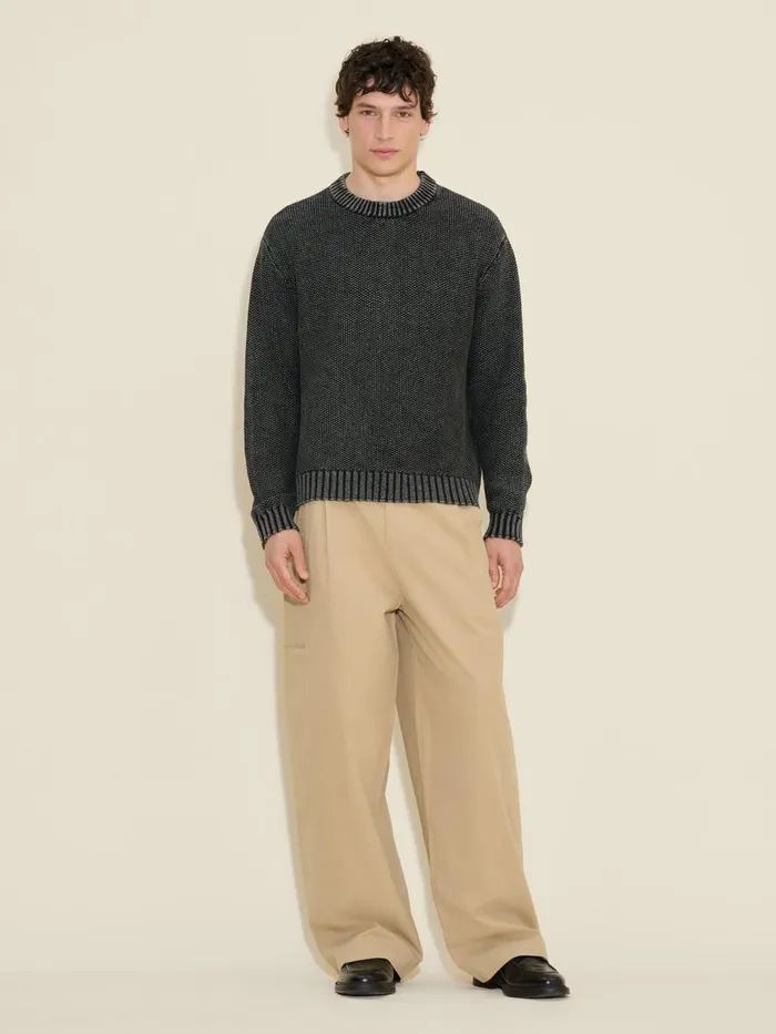 Knitwear Men Holzweiler Baha Crew Dk Grey
