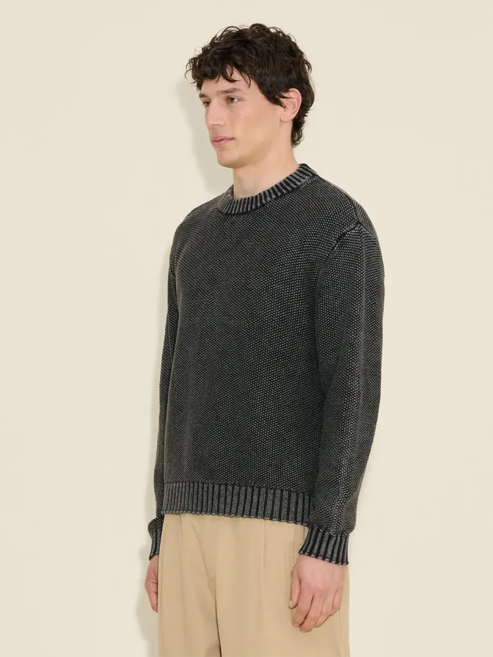 Knitwear Men Holzweiler Baha Crew Dk Grey