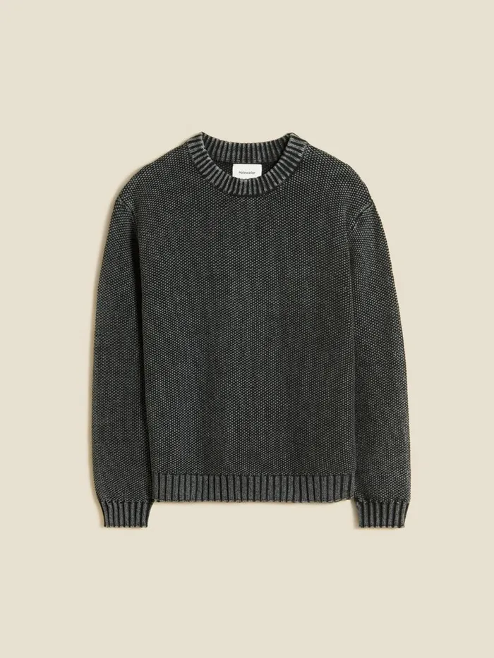 Knitwear Men Holzweiler Baha Crew Dk Grey