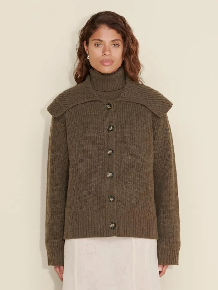 Knitwear Women Holzweiler Colby Knit Cardigan Brown