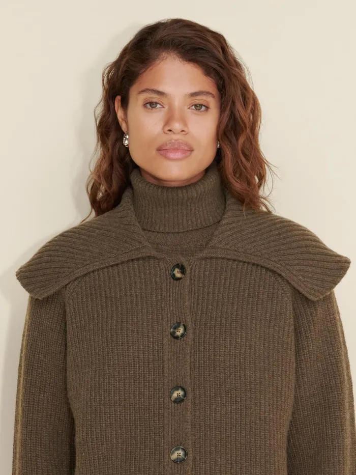 Knitwear Women Holzweiler Colby Knit Cardigan Brown