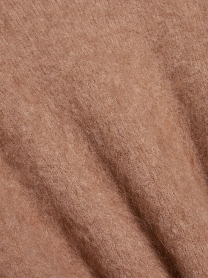 Knitwear Women Holzweiler Fure Fluffy Knit Sweater Beige