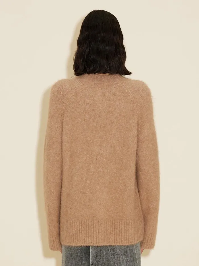 Knitwear Women Holzweiler Fure Fluffy Knit Sweater Beige
