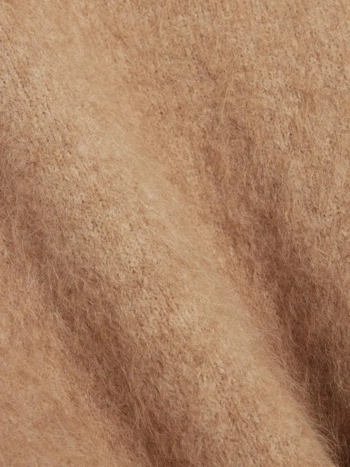 Knitwear Women Holzweiler Fure Fluffy Knit Sweater Beige