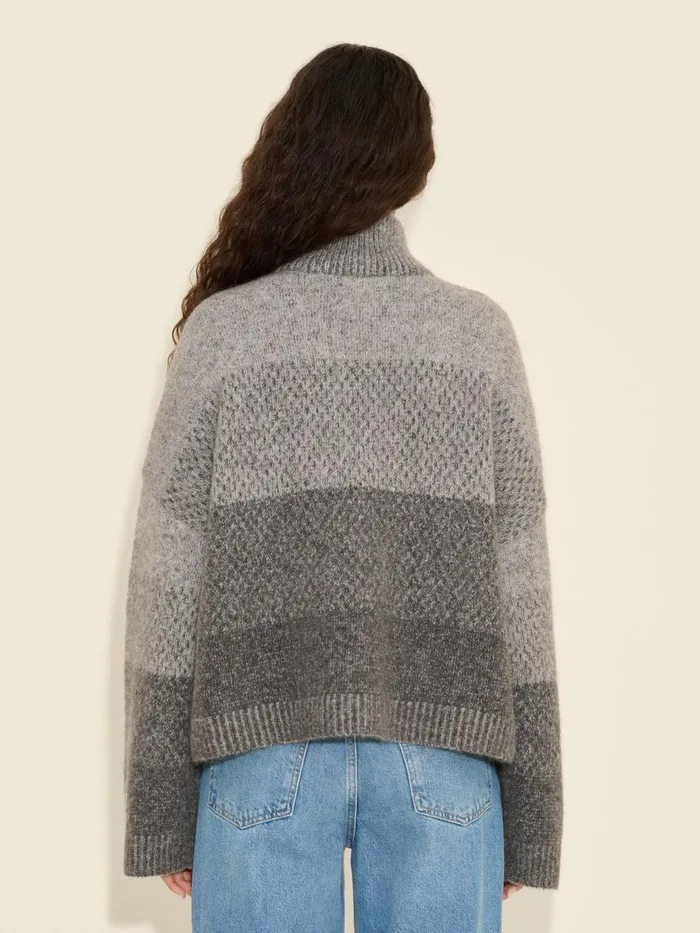 Knitwear Women Holzweiler Tine Regular Fit Cardigan Dk Grey Mix