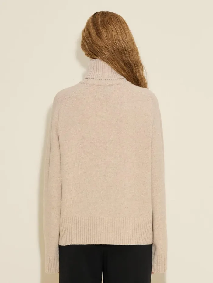 Knitwear Women Holzweiler W Lambswool Knit Turtle Sand
