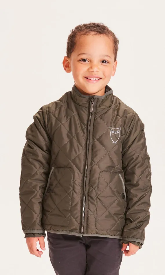 KnowledgeCotton Apparel Jackets REED Quilted Jacket Forrest Night 8211 Kids KnowledgeCotton Apparel Jackets REED Quilted Jacket Forrest Night 8211 Kids