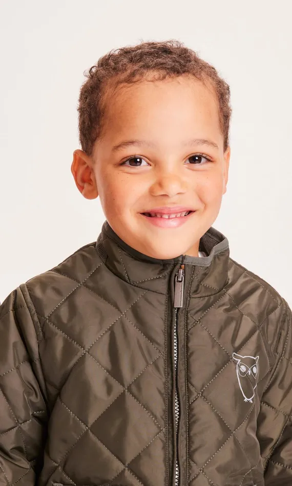 KnowledgeCotton Apparel Jackets REED Quilted Jacket Forrest Night 8211 Kids KnowledgeCotton Apparel Jackets REED Quilted Jacket Forrest Night 8211 Kids